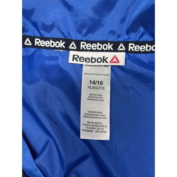 Reebok  Zip Jacket wind rain XL 14 16 ski snowboard front pocket youth - Picture 8 of 10